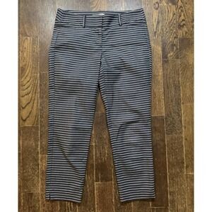 Ann Taylor LOFT Pants Size 4 (W32xL25) Marisa The Riviera Black White Stripes